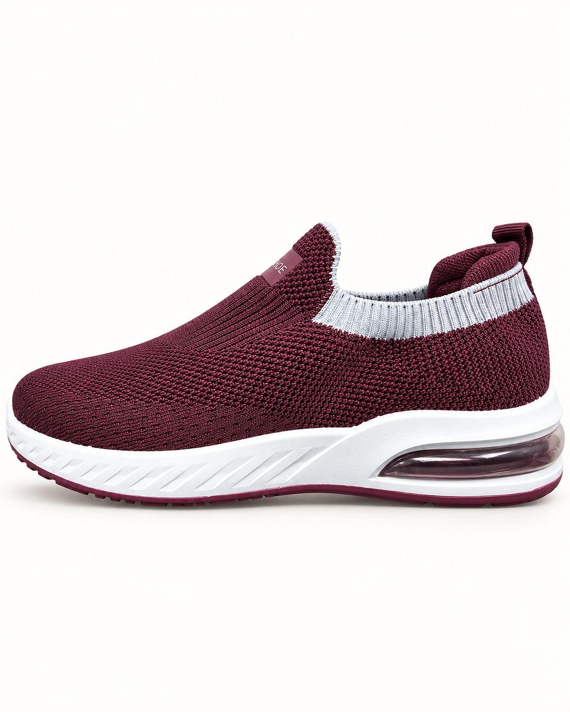 Women Knitted Slip-On Sneakers — Purple