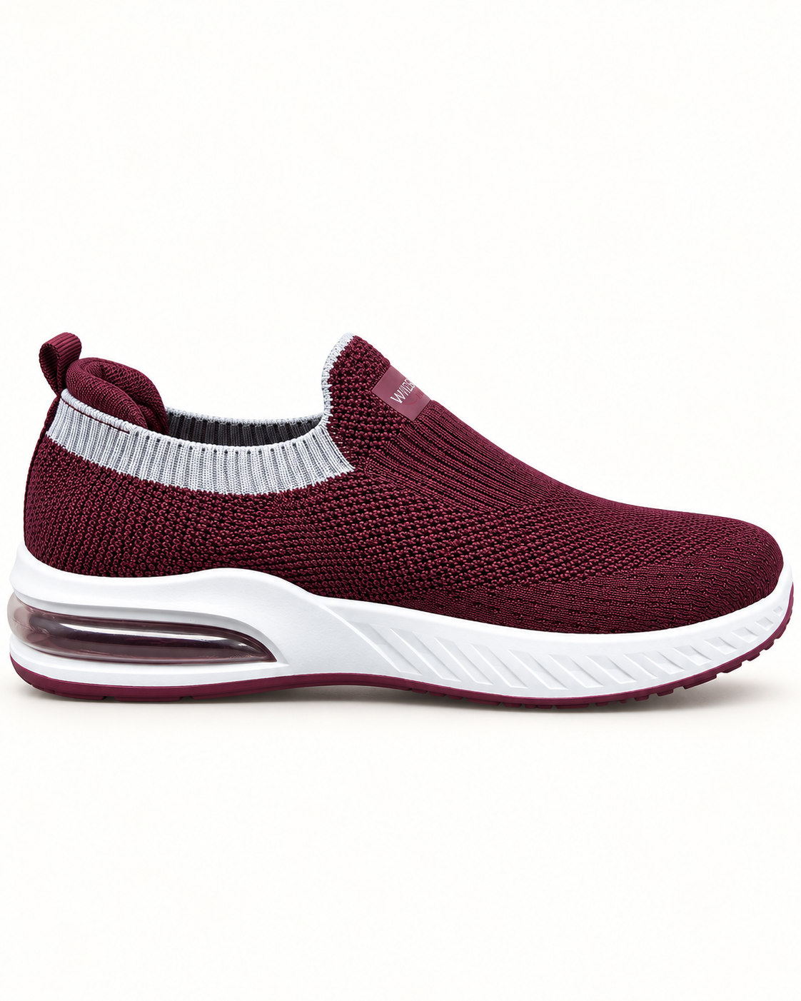 Women Knitted Slip-On Sneakers — Purple
