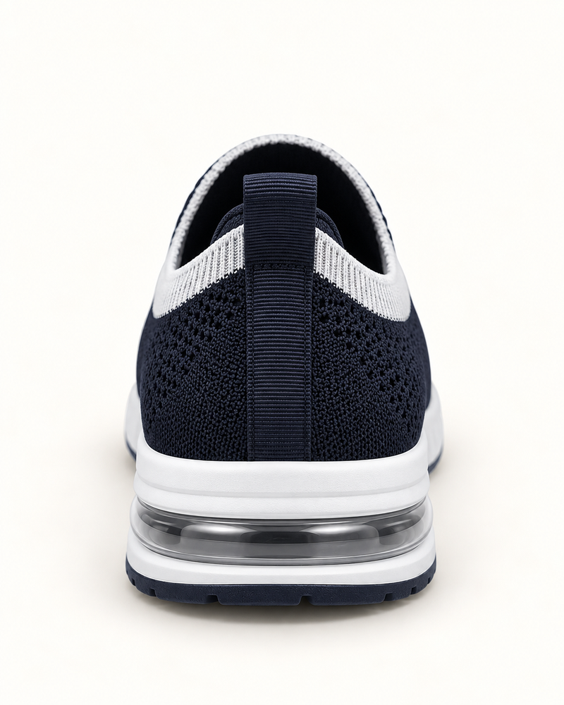 Women Knitted Slip-On Sneakers — Navy Blue